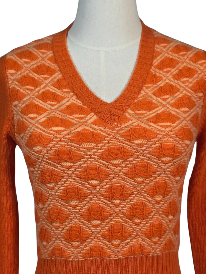 Collection Cachemire oranž kašmiirkampsun - Pilt 4