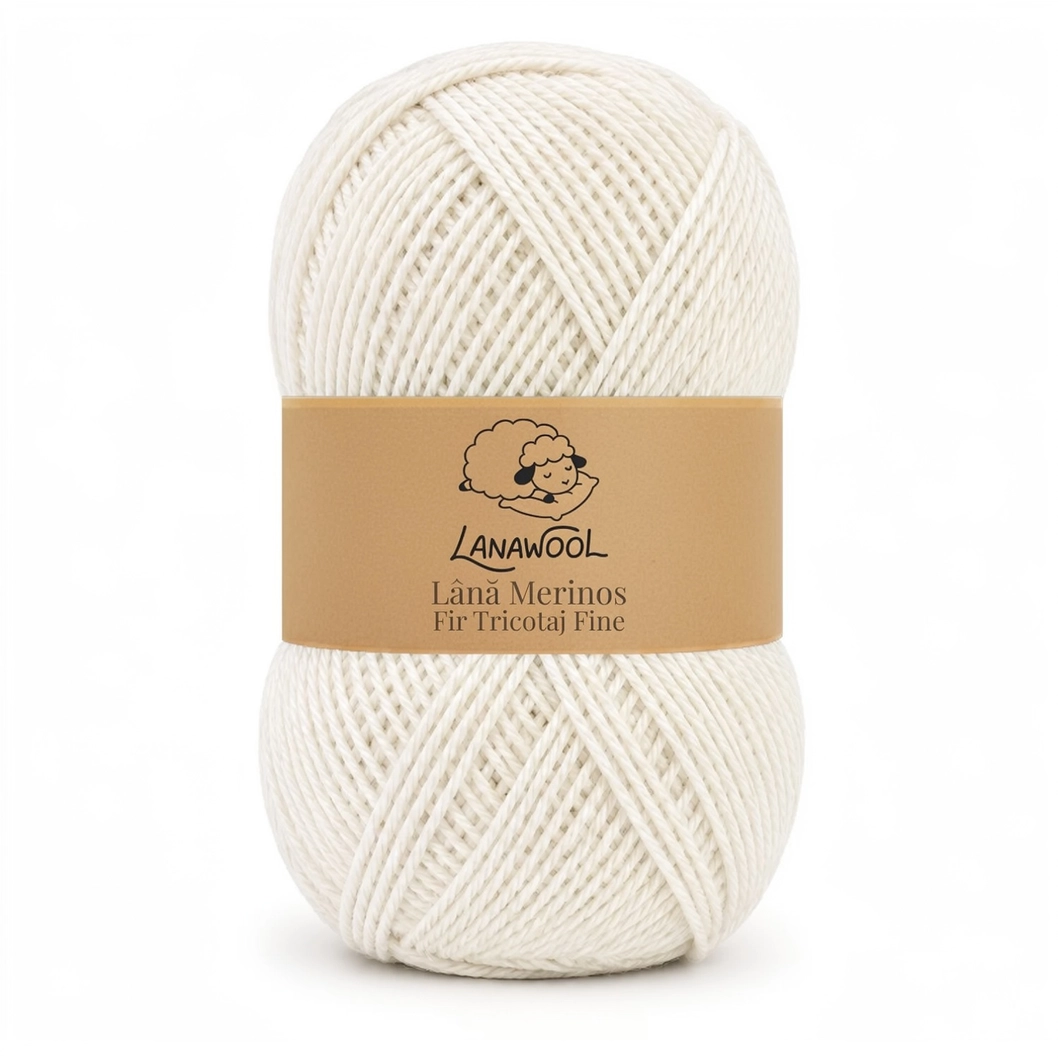 Lana Wool valge LanaWool 100% meriinovillane lõng - Pilt 1