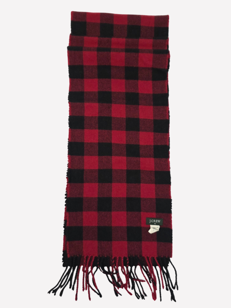 J.Crew punase-musta ruuduline sall - Pilt 2